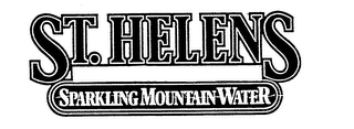 ST. HELENS SPARKLING MOUNTAIN WATER logo