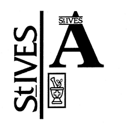 ST IVES A logo