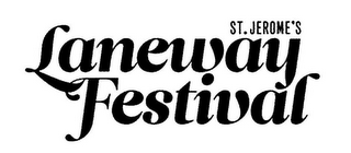 ST. JEROME'S LANEWAY FESTIVAL logo