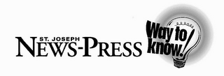ST. JOSEPH NEWS-PRESS WAY TO KNOW! logo