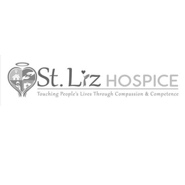 ST. LIZ HOSPICE TOUCHING PEOPLE'S LIVES THROUGH COMPASSION & COMPETENCE logo