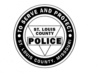 ST. LOUIS COUNTY POLICE TO SERVE AND PROTECT ST. LOUIS COUNTY, MISSOURI logo