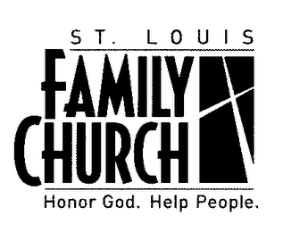 ST. LOUIS FAMILY CHURCH HONOR GOD. HELP PEOPLE. logo