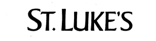 ST. LUKE'S logo