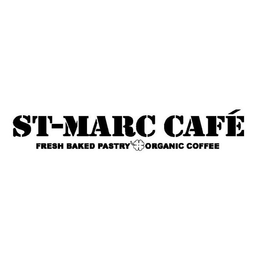ST-MARC CAFÉ FRESH BAKED PASTRY ORGANIC COFFEE logo