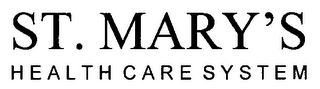 ST. MARY'S HEALTH CARE SYSTEM logo