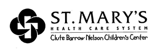 ST. MARY'S HEALTH CARE SYSTEM CLUTE BARROW NELSON CHILDREN'S CENTER logo