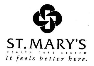 ST. MARY'S HEALTH CARE SYSTEM IT FEELS BETTER HERE. logo