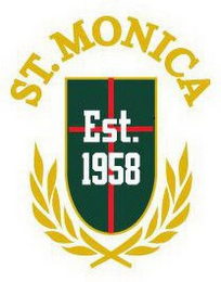 ST. MONICA EST. 1958 logo