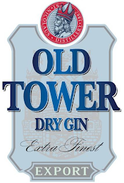 ST. NICOLAUS · DISTILLERY · 1867 OLD TOWER DRY GIN EXTRA FINEST EXPORT logo