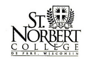 ST. NORBERT COLLEGE DE PERE, WISCONSIN 1898 logo