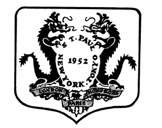 ST. PAUL 1952 NEW YORK. TOKYO LONDON PARIS HONGKONG logo