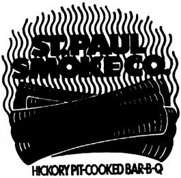 ST. PAUL SMOKE CO. HICKORY PIT-COOKED BAR-B-Q logo