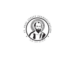 ST. PAUL STREET EVANGELIZATION C.C. EST. 33 A.D. logo