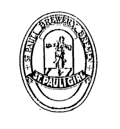 ST. PAULI BREWERY BREMEN ST. PAULI GIRL logo