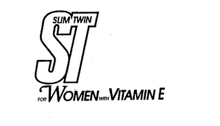 ST SLIM TWIN FOR WOMEN WITH VITAMIN E logo