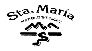 STA. MARIA BOTTLED AT THE SOURCE logo