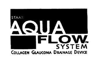 STAAR AQUA FLOW SYSTEM COLLAGEN GLAUCOMA DRAINAGE DEVICE logo
