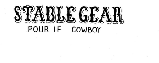 STABLE GEAR POUR LE COWBOY logo
