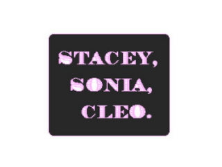 STACEY, SONIA, CLEO. logo