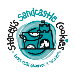 STACEY'S SANDCASTLE COOKIES EVERY CHILD DESERVES A CASTLE! J:1:27 logo