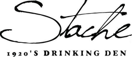 STACHE 1920'S DRINKING DEN logo