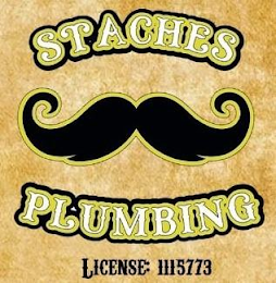 STACHES PLUMBING LICENSE: 1115773 logo