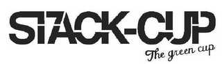 STACK-CUP THE GREEN CUP logo