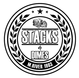 STACKS & DIMES M.RIVER 1983 logo