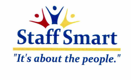 STAFF SMART "IT'S ABOUT THE PEOPLE." logo