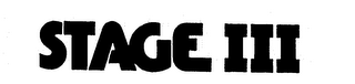 STAGE III logo