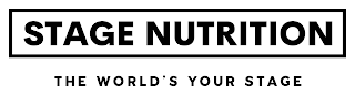 STAGE NUTRITION THE WORLD'S YOUR STAGE logo