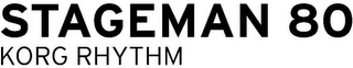 STAGEMAN 80 KORG RHYTHM logo