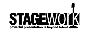 STAGEWORK POWERFUL PRESENTATION IS BEYOND TALENT logo