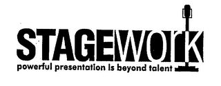 STAGEWORK POWERFUL PRESENTATION IS BEYOND TALENT logo