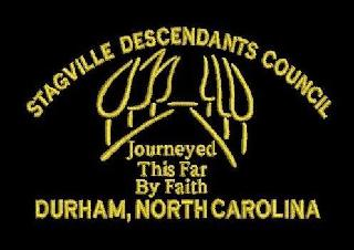 STAGVILLE DESCENDANTS COUNCIL JOURNEYED THIS FAR BY FAITH DURHAM, NORTH CAROLINA logo