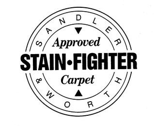 STAIN-FIGHTER SANDLER & WORTH APPROVED CARPET logo