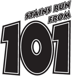 STAINS RUN FROM 101 logo