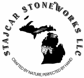STAJCAR STONEWORKS LLC CRAFTED BY NATURE, PERFECTED BY HAND logo