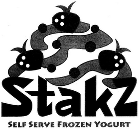 STAKZ SELF SERVE FROZEN YOGURT logo