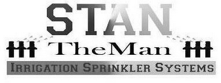 STAN THE MAN IRRIGATION SPRINKLER SYSTEMS logo