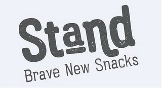STAND BRAVE NEW SNACKS logo