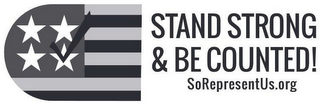 STAND STRONG & BE COUNTED! SOREPRESENTUS.ORG logo