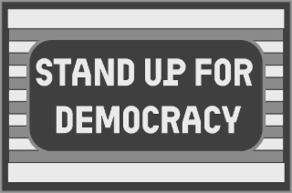 STAND UP FOR DEMOCRACY logo