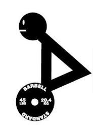 STANDARD BARBELL 45 LBS 20.4 KG logo