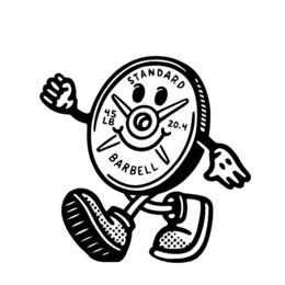 STANDARD BARBELL 45LB 20.4 logo