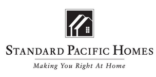 STANDARD PACIFIC HOMES MAKING YOU RIGHT AT HOME logo
