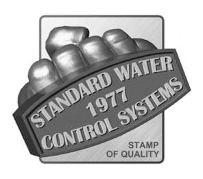 STANDARD WATER CONTROL SYSTEMS 1977 STAMP OF QUALITY logo