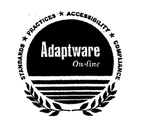 STANDARDS PRACTICES ACCESSIBILITY COMPLIANCE ADAPTWARE ON-LINE logo