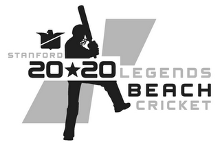 STANFORD 20 20 LEGENDS BEACH CRICKET logo